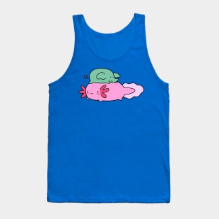 Little Elephant and Axolotl Tank Top